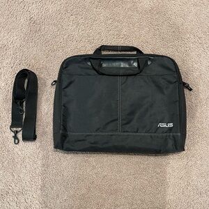 ASUS Nereus Carry Bag Black Charcoal Carry Laptop Bag Removable Strap.